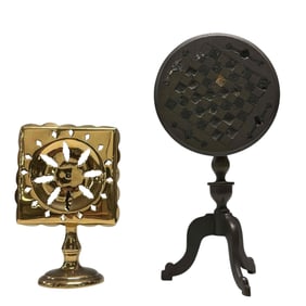 Salesman Sample Game Table Candle Light Reflector