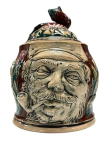 Majolica Pottery Tobacco Jar