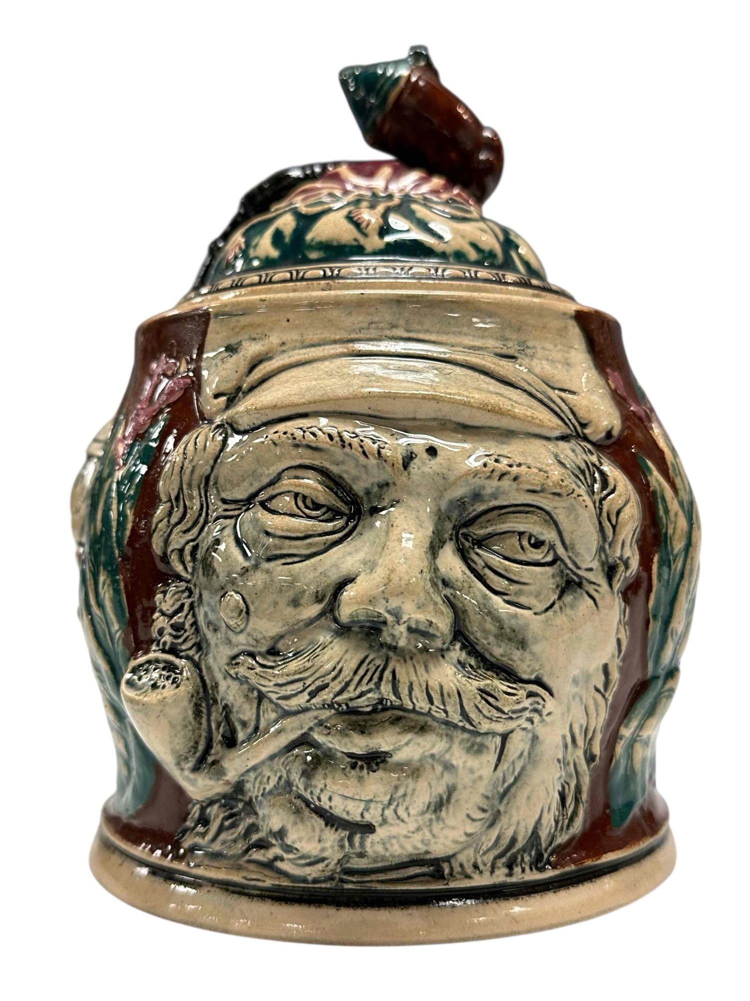 Majolica Pottery Tobacco Jar (1 of 17)