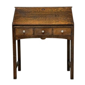 Mission Oak Arts and Crafts Slant Front Desk