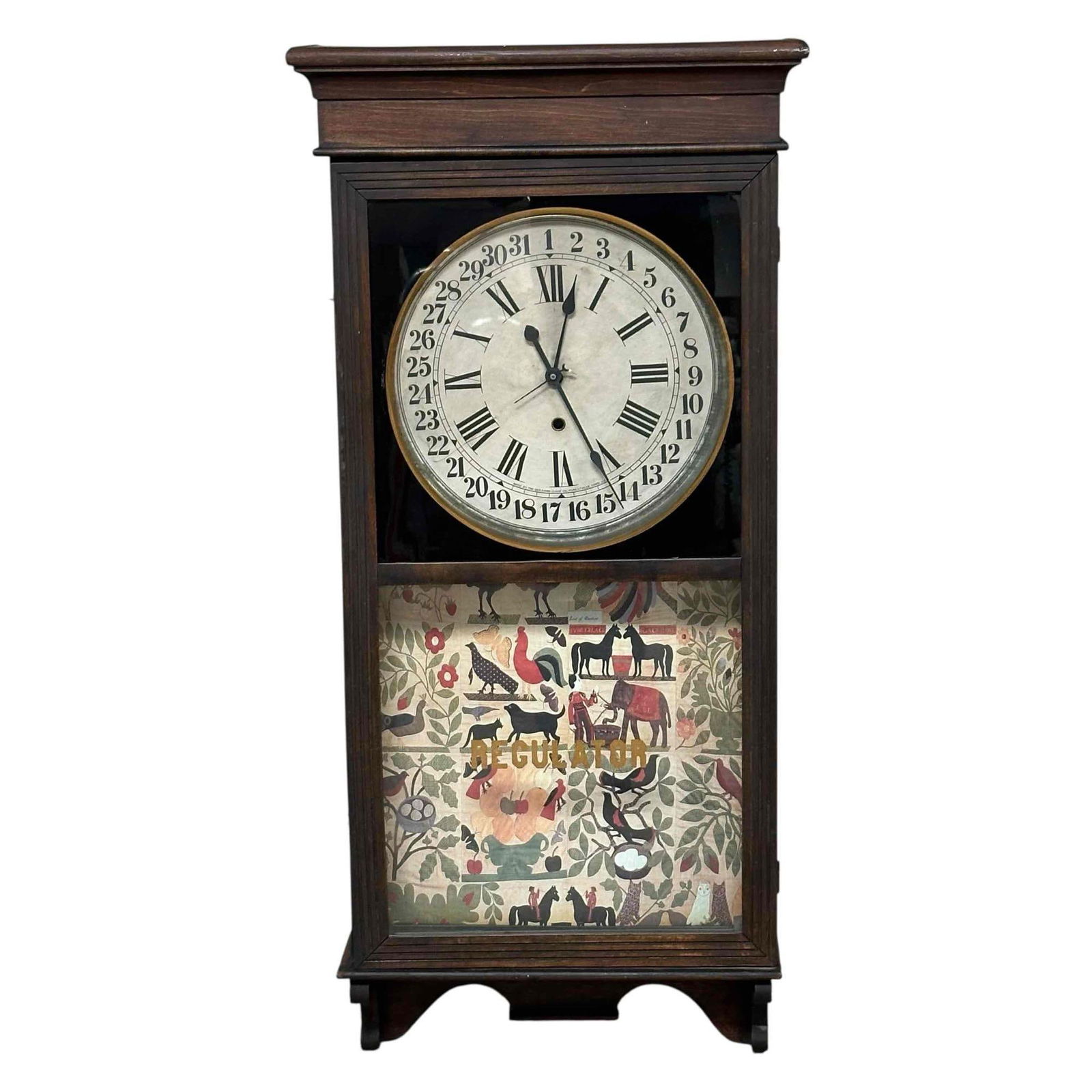 Antique Sessions Regulator Calendar Clock (1 of 17)