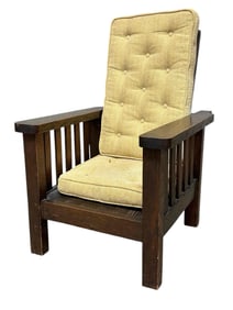 Arts and Crafts Quarter Sawn Oak Children Morris Chair