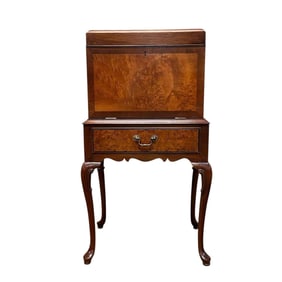 20th Century Queen Anne Mahogany Silver Flatware Chest