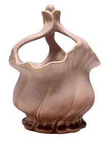 Weller Pottery Pink Lido Basket