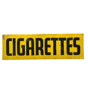 Vintage Cigarettes Advertisement Metal Sign