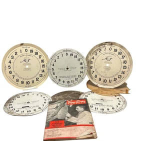 Clock Face Gas Pump Dials (6) Super Service Magazine
