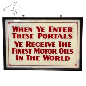 Automotive Service/Gas Station Quality Oil Advertisement Sign