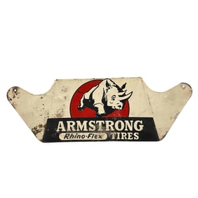 Armstrong Rhino Flex Tires Metal Sign