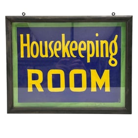 Framed Housekeeping Painted Sign
