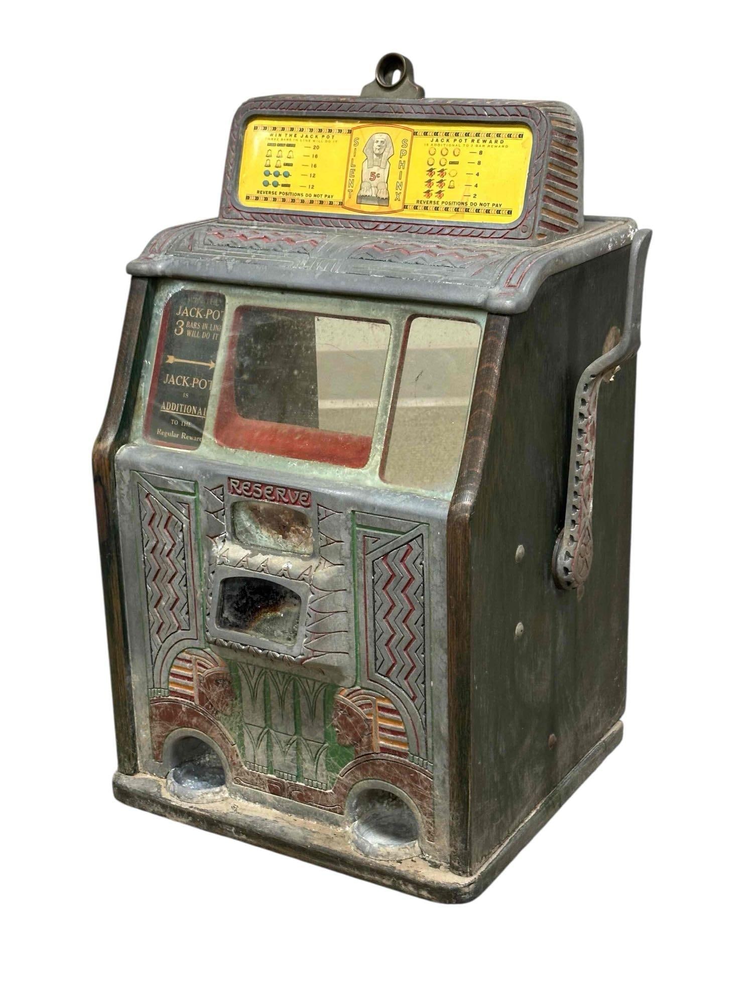 Callie Bros. SILENT SPHINX Reserve Jackpot Slot Machine (1 of 17)