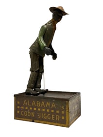 The ALABAMA COON JIGGER Tin Litho Wind Up Black Americana