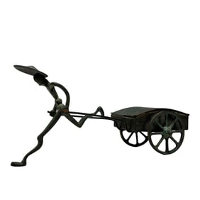 Bronze Rickshaw Sculpture Cigarette Case HAKULI Israel