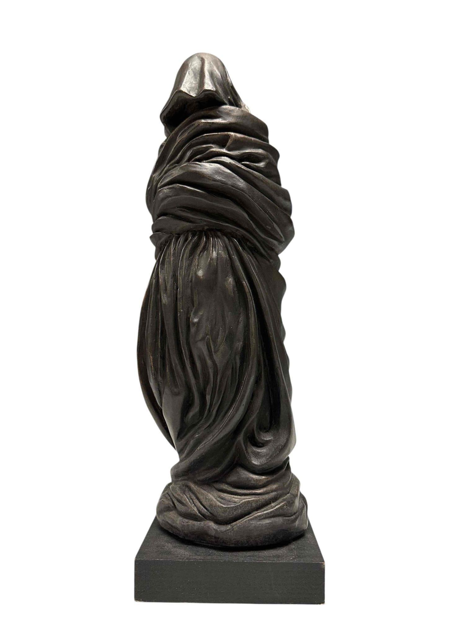 Grim Reaper Cloaked Black Robe Sculpture (1 of 12)