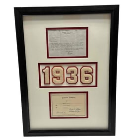 1936 Vintage Collegiate Dana College Display