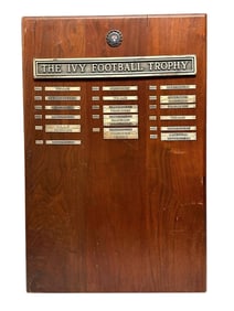 1950's-70's THE IVY FOOTBALL TROPHY Plaque