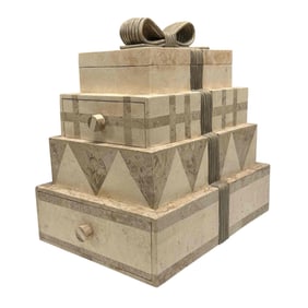 Renoir Designs Tessellated Travertine Stone Jewelry