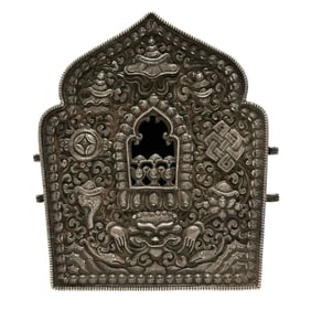 18th Century Tibetan "Ghau" Traveling Shrine Prayer Box