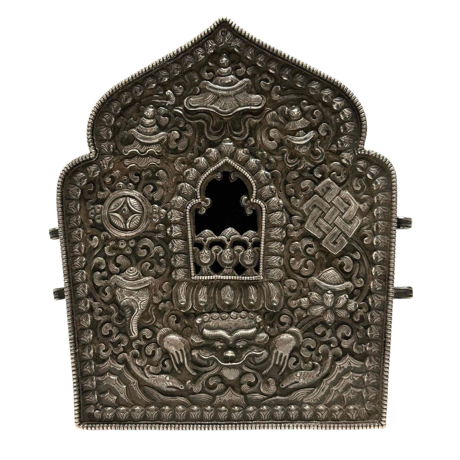 18th Century Tibetan "Ghau" Traveling Shrine Prayer Box (1 of 19)
