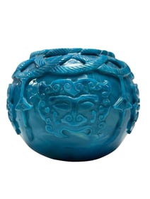 Antique Chinese PEKING Glass Cameo Vase