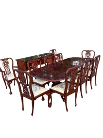 12pc Anglo American Chippendale Dining Room Set