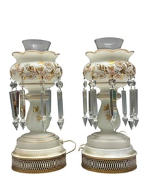 Electrified Mantle Luster with Prisms Satin White (2)