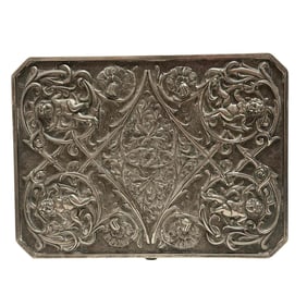 Godinger Silver Plate Cherub Jewelry Box