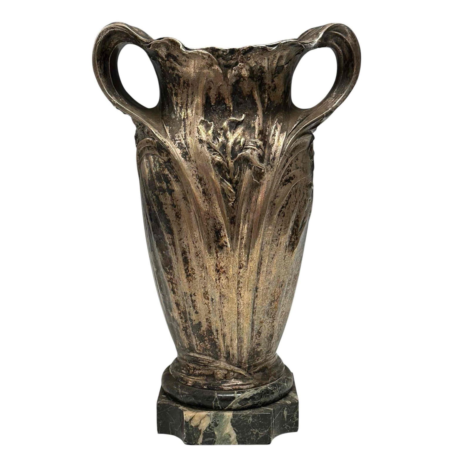 Eugene Lelievre Art Nouveau Draped Double Handle Vase (1 of 19)