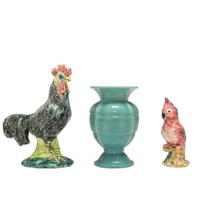 Three (3)pc Stangl Pottery Group - Vase and Birds