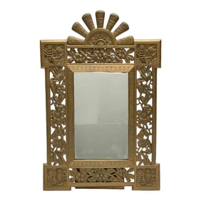 Fine Art Nouveau Bronze Mirror