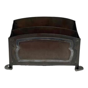 Bronze and Sterling Silver Art Deco Letter Holder