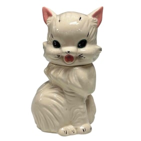 Fluffy The Cat Ceramic/Plaster Cookie Jar 1940's