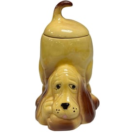 Thinking Puppy Hound Dog Cookie Jar Canister