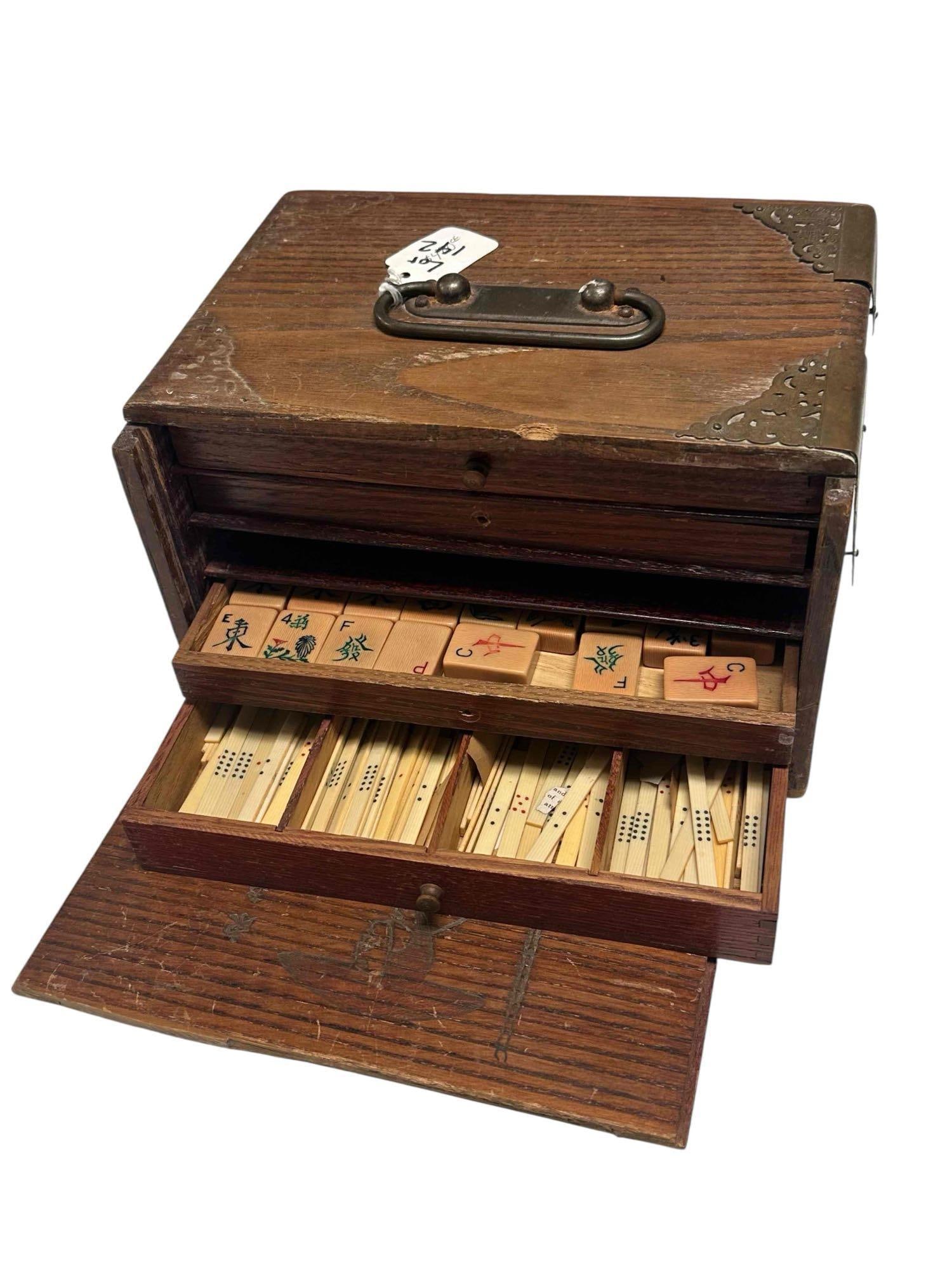 Vintage Bakelite Mahjong w/Case (1 of 20)