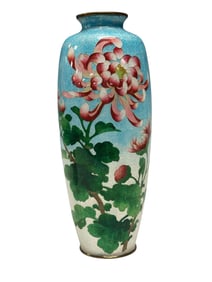 Japanese Ginbari Cloisonne Vase