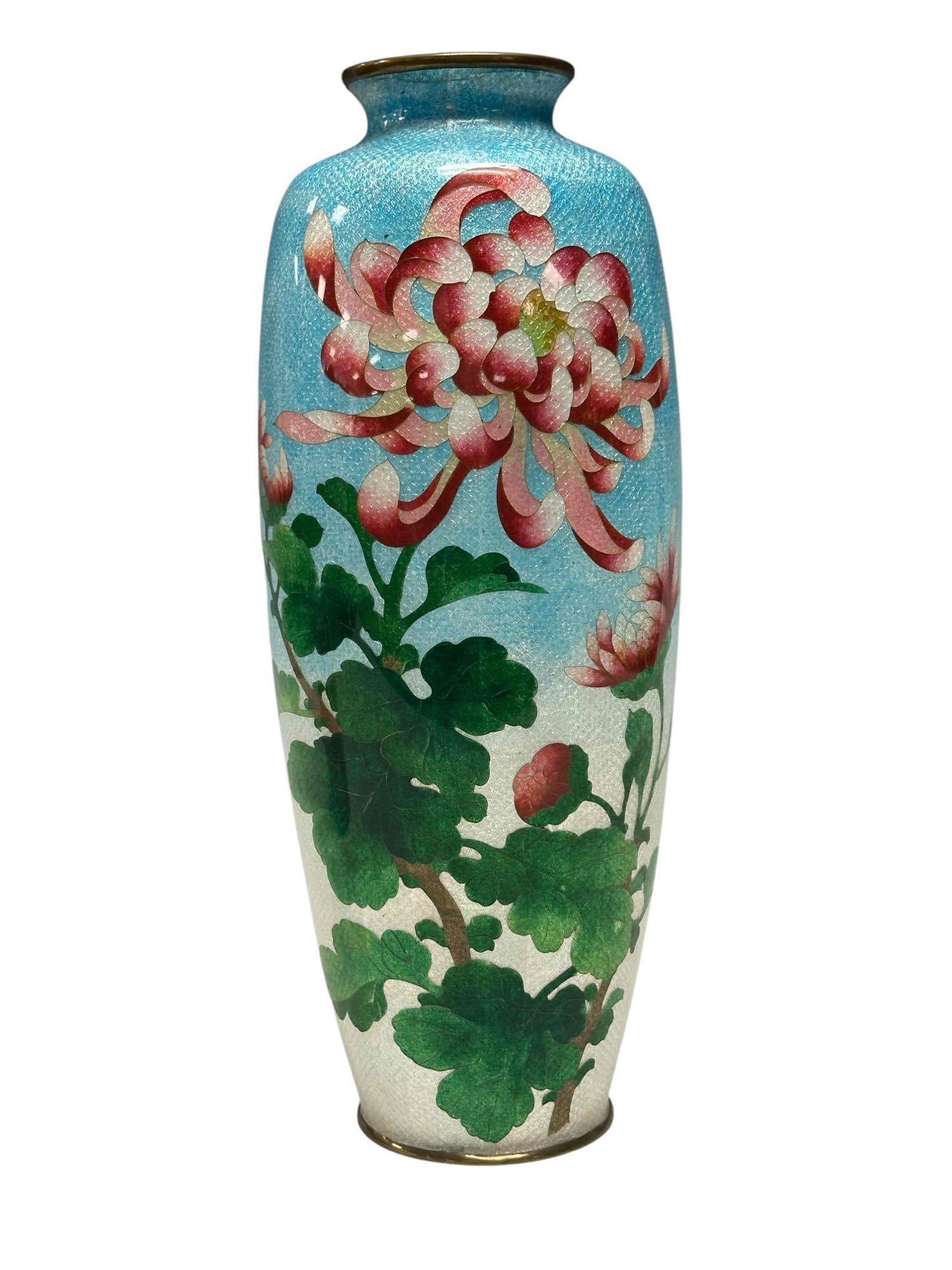 Japanese Ginbari Cloisonne Vase (1 of 17)