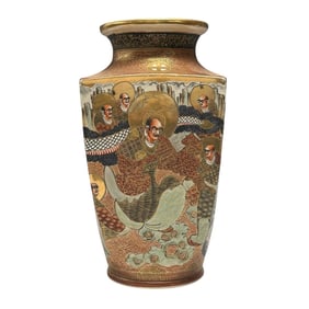 Japanese SATSUMA Porcelain Floor Vase