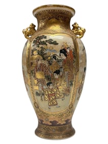 Japanese Meiji Period SATSUMA Porcelain Vase