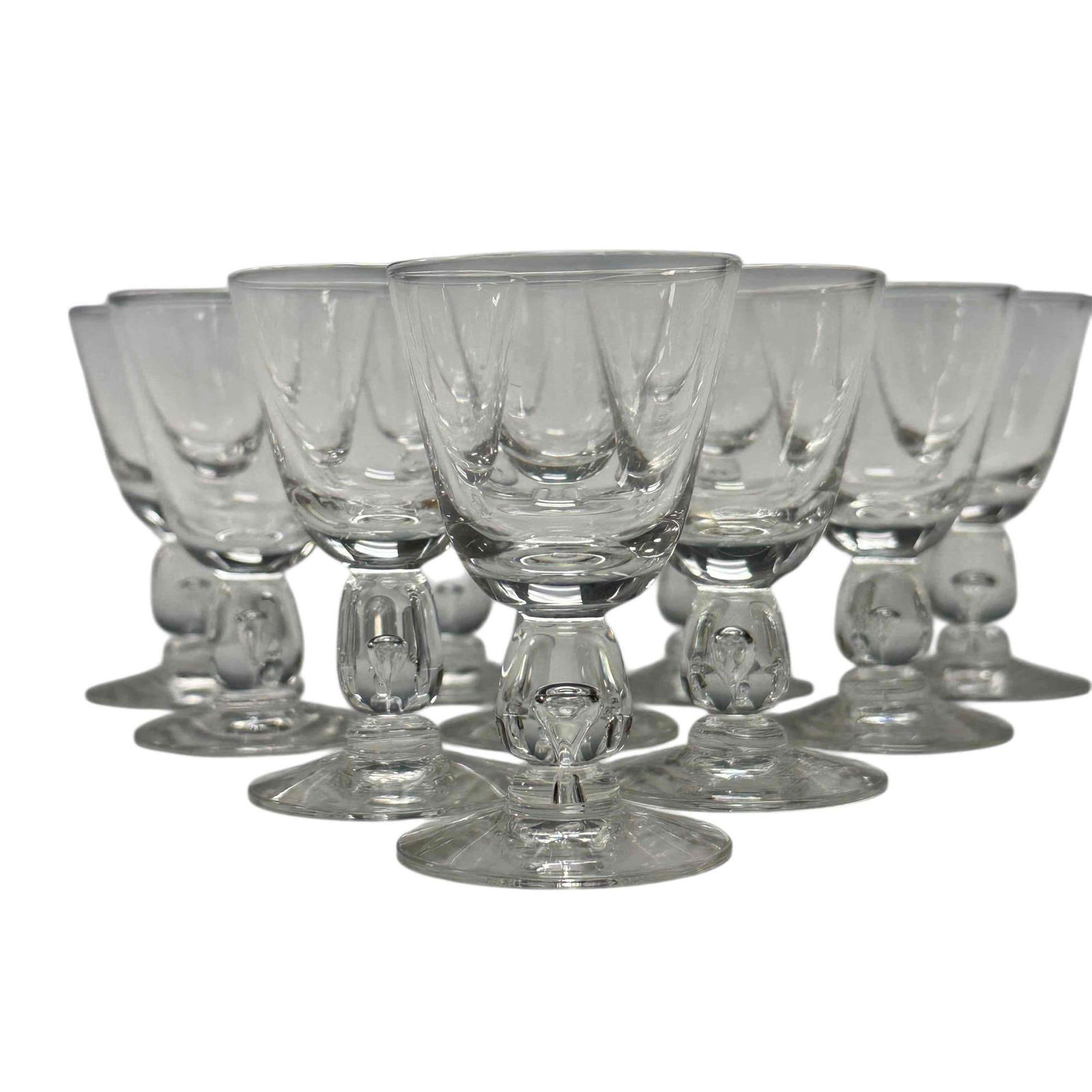 STEUBEN Colorless Cordial Glasses (10) (1 of 15)