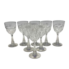 HAWKES Crystal "MADISON" Water Goblets (8)