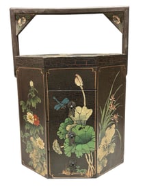 Poly-chromed Asian Wedding Basket