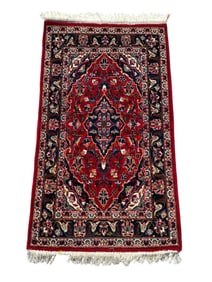 Semi Antique Small Prayer Throw Rug