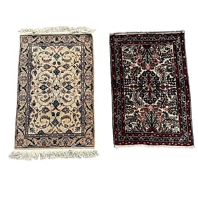 (2) Small Throw Rugs