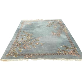 Chinese Art Deco Floral Room Size Rug