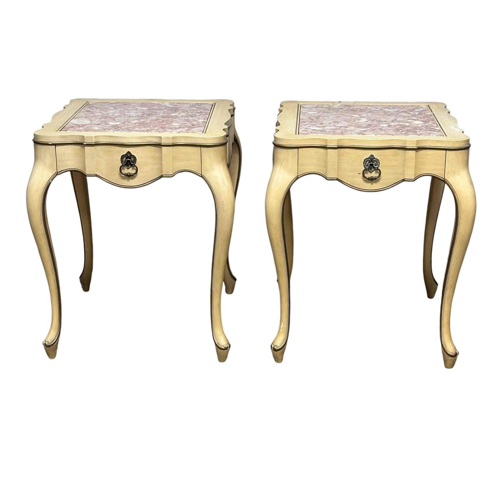 (2) WEIMAN Country French Provincial Marble top Stands (1 of 20)