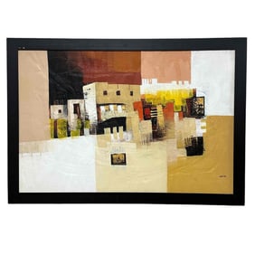 Balinese Modern Abstract Acrylic Oil on Canvas - by Alit