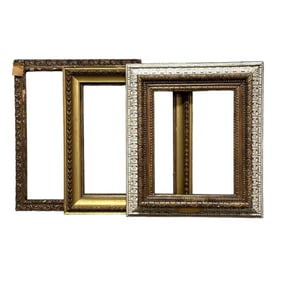 Four (4) Antique Carved Gesso and Wood Gilt Frame