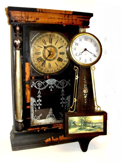 Empire & Banjo Clocks As Found Condition: Good only for parts or to restore.