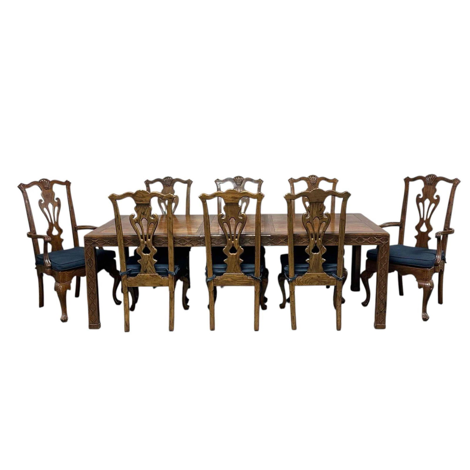 Hendredon Chinese Chippendale Dining 9pc Set (1 of 20)