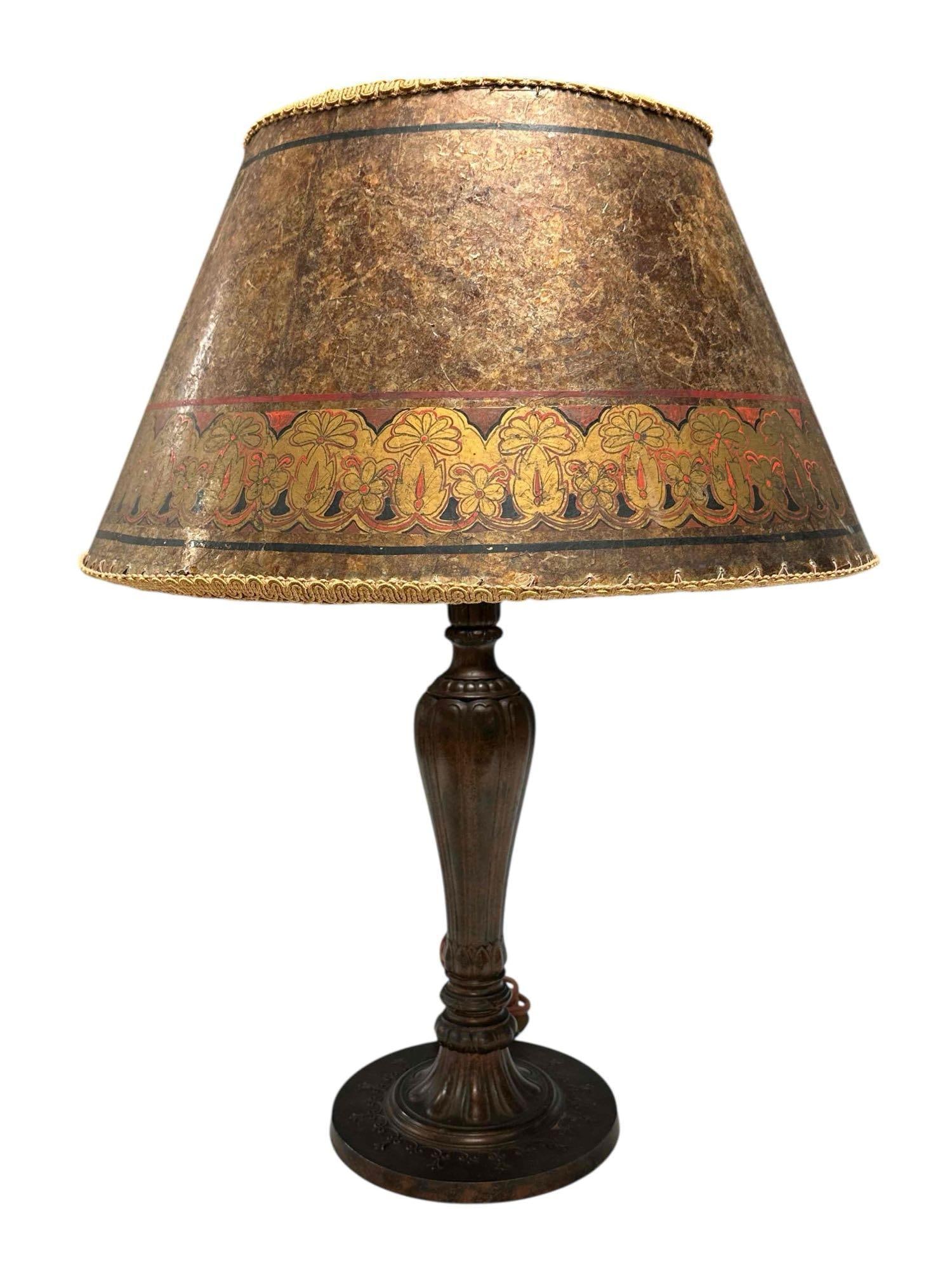 Arts and Crafts Mica Shade on Jefferson Lamp Base (1 of 20)