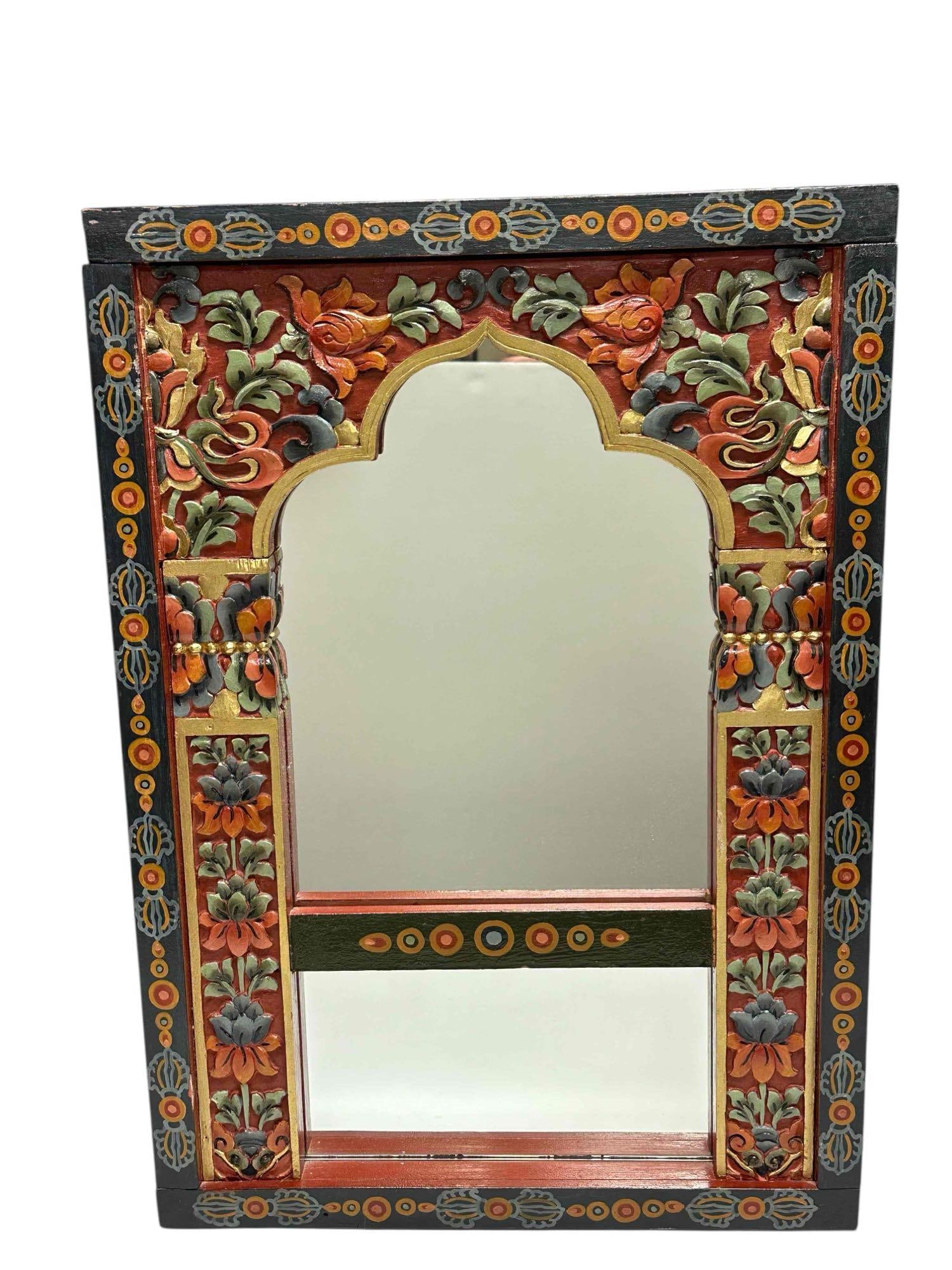 Hand Painted Moroccan / India Wall Mirror (1 of 17)
